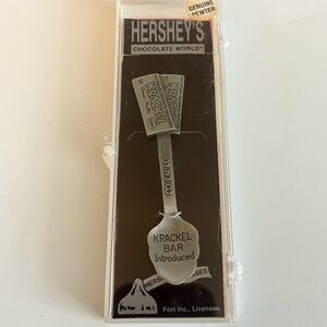 VINTAGE Hershey Chocolate Factory 1905 Pewter Spoon SEALED Krakel Introduced